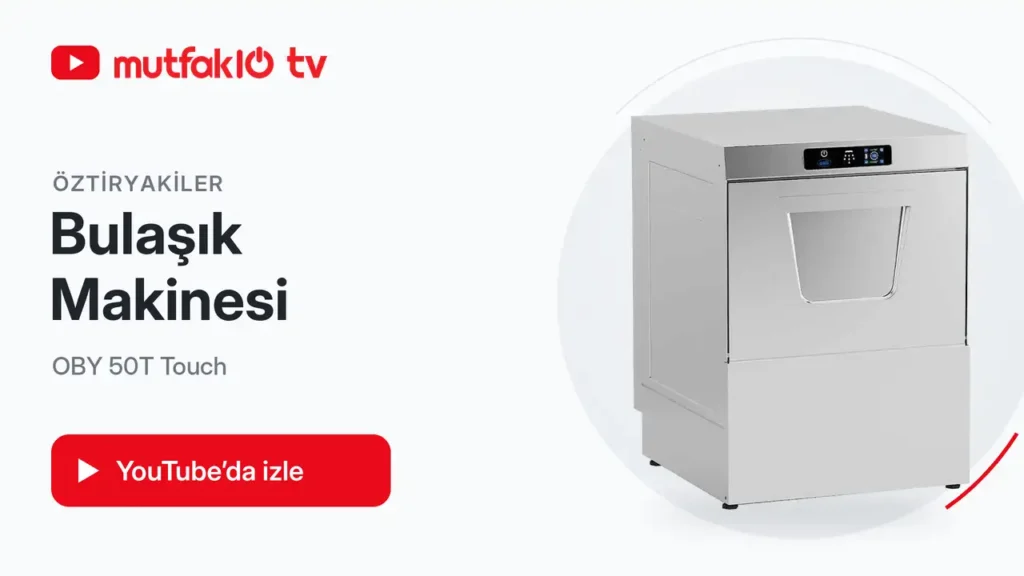 Öztiryakiler OBY 50T Touch Dijital Bulaşık Makinesi, Tahliye Pompalı, Set Altı videosu