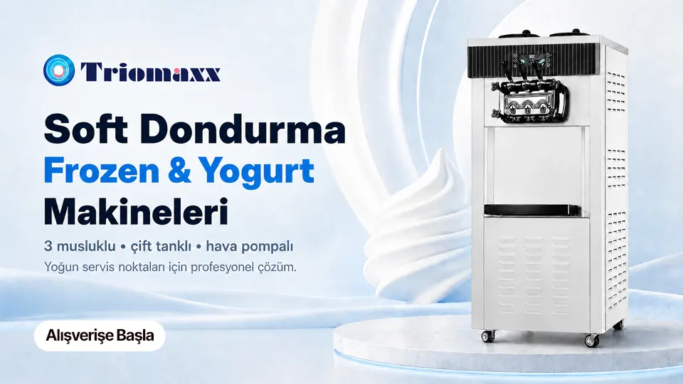 Triomaxx soft dondurma makineleri