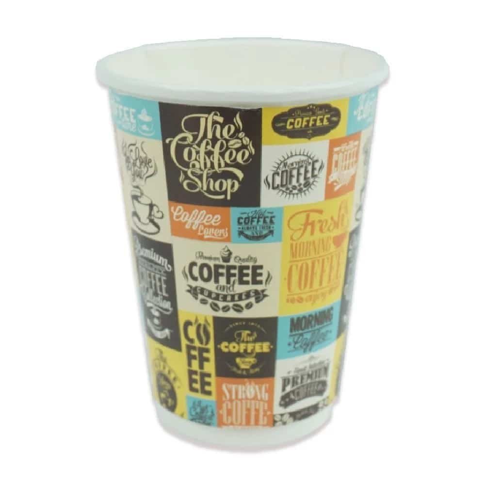 16 oz Double Wall Karton Bardak Baskılı