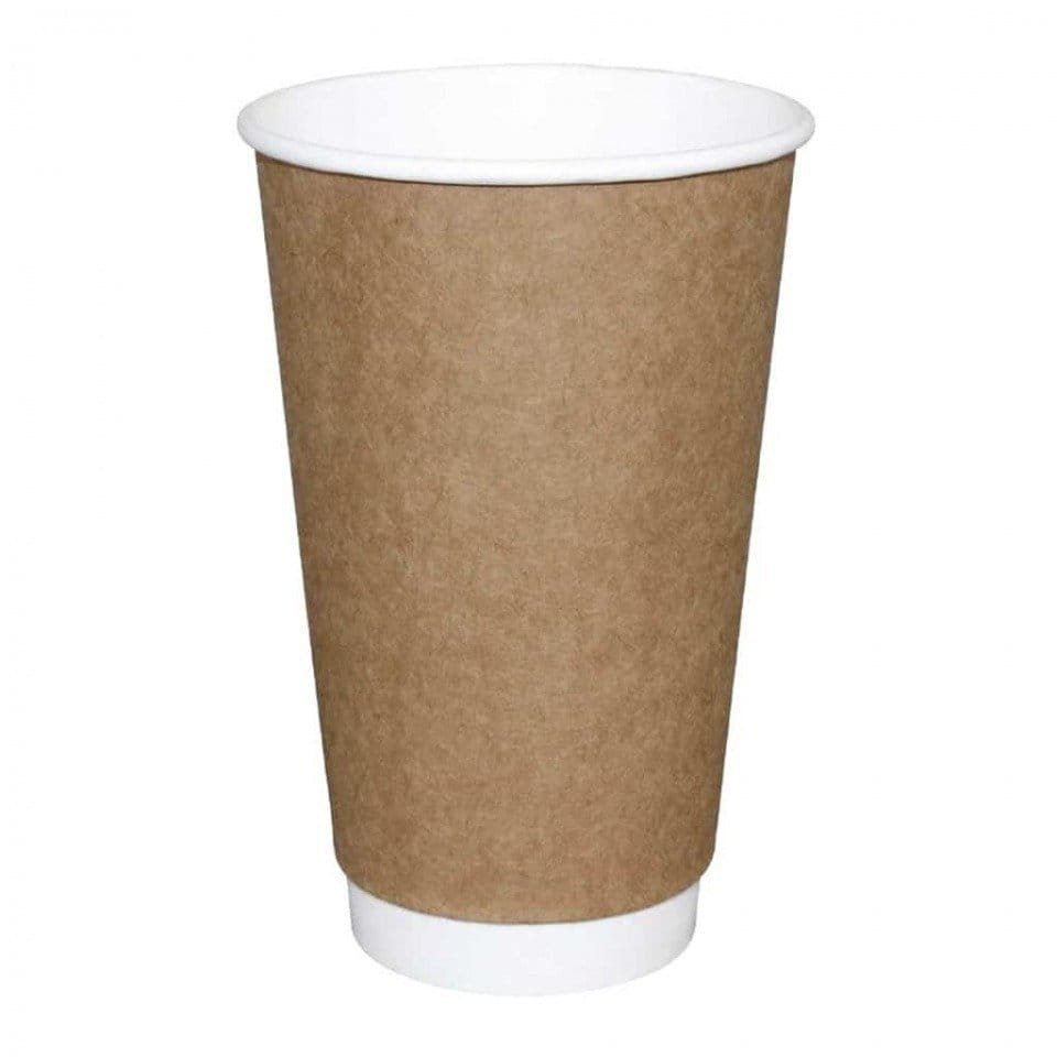 16 oz Double Wall Karton Bardak Kraft