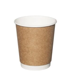8 oz Double Wall Karton Bardak Kraft (1000 Adet)