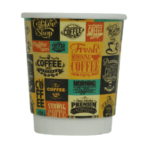 8 oz Double Wall Karton Bardak Baskılı (1000 Adet)
