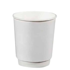 8 oz Double Wall Karton Bardak Beyaz (1000 Adet)