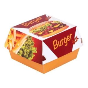 Baskılı Hamburger Kutusu Büyük Boy (300 Adet)