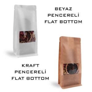 Pencereli Flat Bottom Torba Çeşitleri