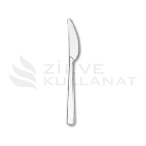 Plastik Bıçak Şeffaf Lüks
