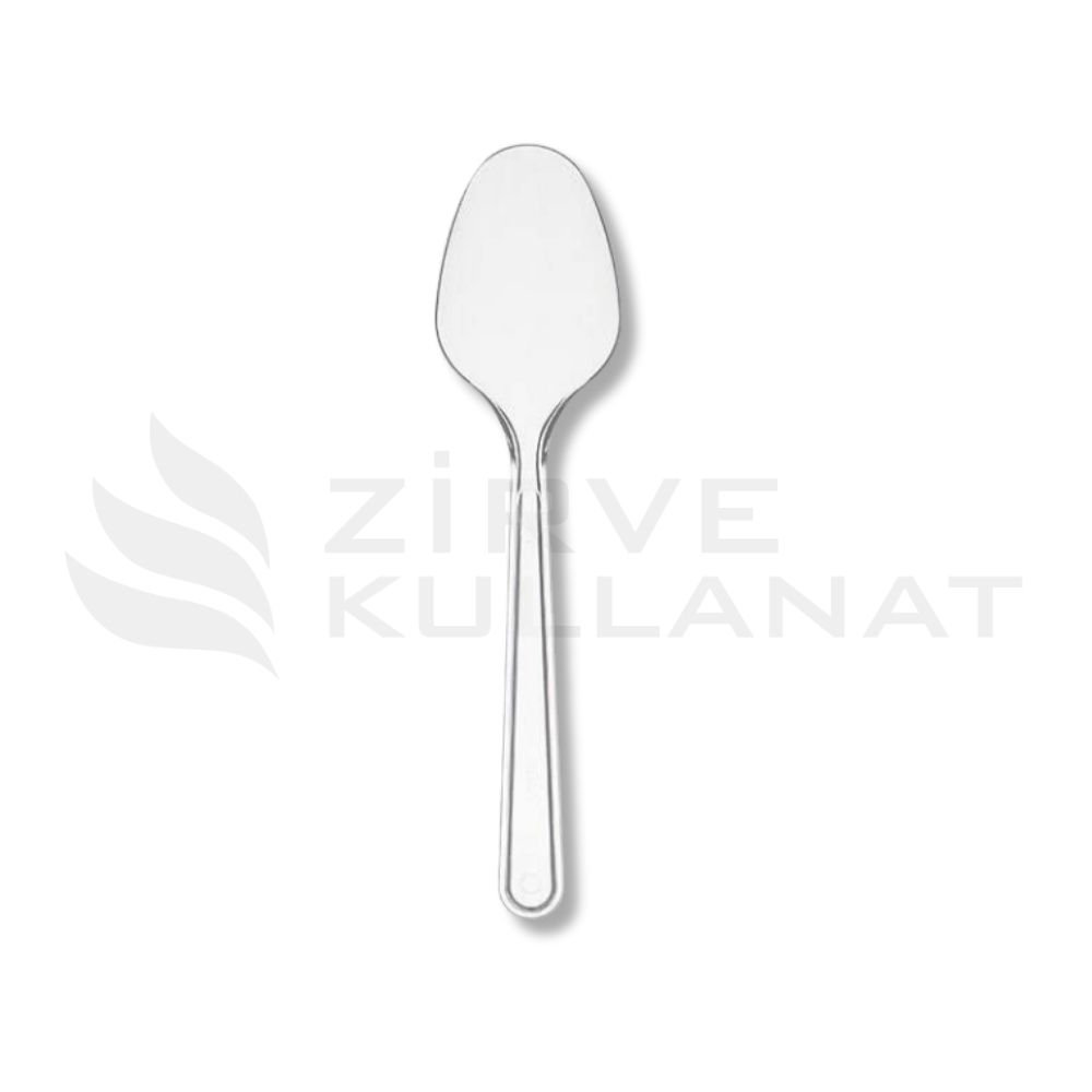 Plastik Kaşık Şeffaf Lüks