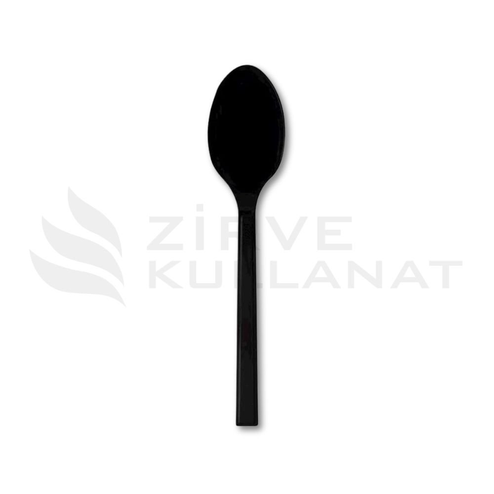 Plastik Kaşık Siyah Lüks