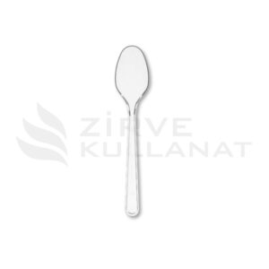 Plastik Tatlı Kaşığı Şeffaf Lüks