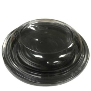 Plastik Waffle Kabı 750 cc Siyah Set (300 Adet)