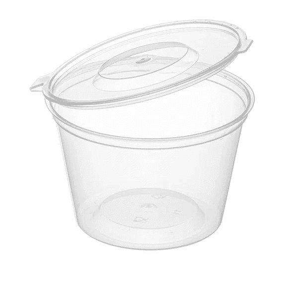 Sert Plastik Sos Kabı 120 cc Kapaklı (500 Adet)