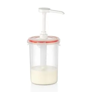 GastroPlast GDP-04 Yuvarlak Sos Dispenseri 1.5 L Şeffaf