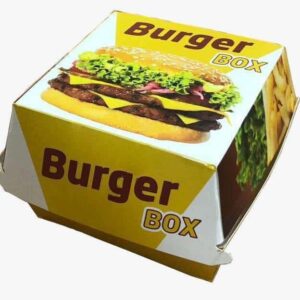 Baskılı Hamburger Kutusu Küçük Boy (500 Adet)