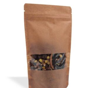 Kraft Pencereli Doypack Kilitli
