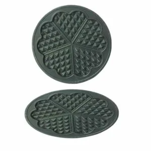 Omake Yuvarlak Waffle Makinası Kalıbı Kalpli