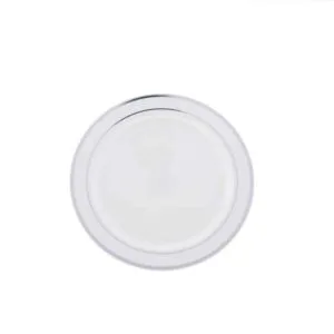Rubikap Tek Kullanımlık Tabak, 19 cm Beyaz Sılverlıne Baskılı